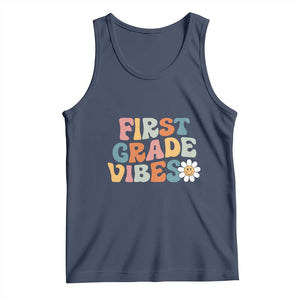 Retro 1st Day of School Tank Top First Grade Vibes 1st Grade Team