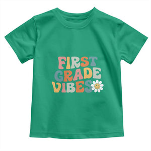 Retro 1st Day of School Toddler T Shirt First Grade Vibes 1st Grade Team