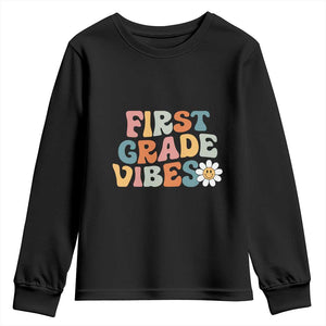 Retro 1st Day of School Youth Sweatshirt First Grade Vibes 1st Grade Team