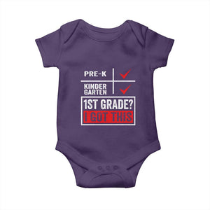 Boys and Girls First Day of First Grade Baby Onesie Back to School