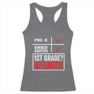 Boys and Girls First Day of First Grade Racerback Tank Top Back to School