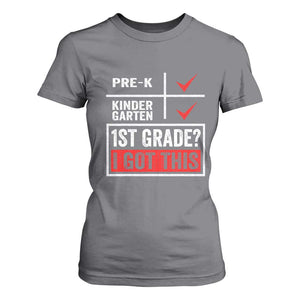 Boys and Girls First Day of First Grade T Shirt For Women Back to School