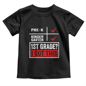 Boys and Girls First Day of First Grade Toddler T Shirt Back to School