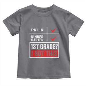 Boys and Girls First Day of First Grade Toddler T Shirt Back to School