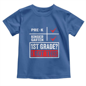 Boys and Girls First Day of First Grade Toddler T Shirt Back to School