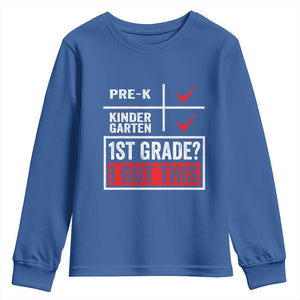 Boys and Girls First Day of First Grade Youth Sweatshirt Back to School