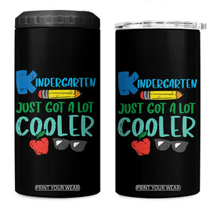 Kindergarten Just Got Cooler 4 in 1 Can Cooler Tumbler Funny 1st Day Back to School Kids Gift