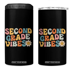 Groovy Retro Second Grade Vibes 4 in 1 Can Cooler Tumbler Back to School 2nd Grade Team