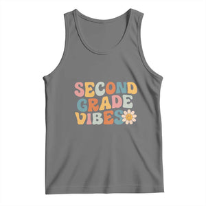 Groovy Retro Second Grade Vibes Tank Top Back to School 2nd Grade Team