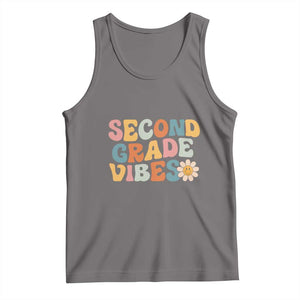 Groovy Retro Second Grade Vibes Tank Top Back to School 2nd Grade Team