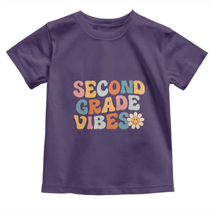 Groovy Retro Second Grade Vibes Toddler T Shirt Back to School 2nd Grade Team