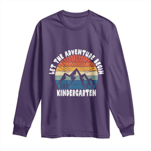 Kindergarten First Day of School Long Sleeve Shirt Let the Adventure Begin Cute Back to School Gift