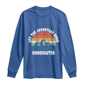 Kindergarten First Day of School Long Sleeve Shirt Let the Adventure Begin Cute Back to School Gift