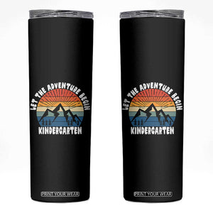 Kindergarten First Day of School Skinny Tumbler Let the Adventure Begin Cute Back to School Gift