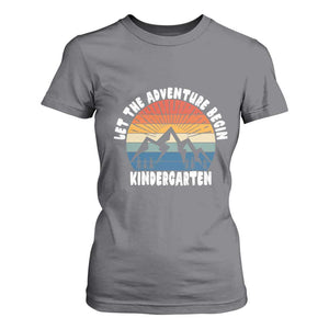 Kindergarten First Day of School T Shirt For Women Let the Adventure Begin Cute Back to School Gift
