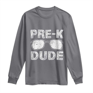 Pre-K Dude Cool First Day of Preschool Long Sleeve Shirt Back to School Boys Gift