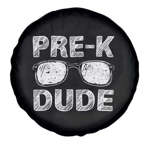 Pre-K Dude Cool First Day of Preschool Spare Tire Cover Back to School Boys Gift