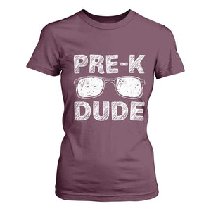 Pre-K Dude Cool First Day of Preschool T Shirt For Women Back to School Boys Gift