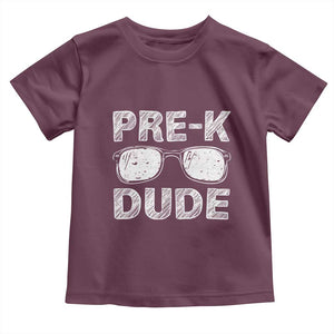 Pre-K Dude Cool First Day of Preschool Toddler T Shirt Back to School Boys Gift