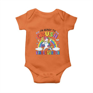 Ready to Crush Kindergarten Cute Girls Baby Onesie First Day Back to School