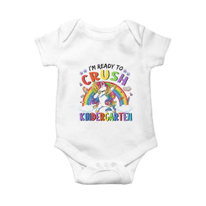 Ready to Crush Kindergarten Cute Girls Baby Onesie First Day Back to School