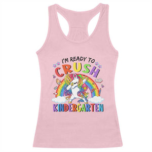 Ready to Crush Kindergarten Cute Girls Racerback Tank Top First Day Back to School