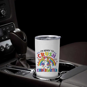 Ready to Crush Kindergarten Cute Girls Tumbler Cup First Day Back to School