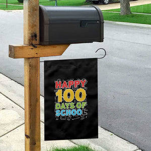 Happy 100 Days of School Garden Flag Cute Celebration Gift for Teachers and Kids