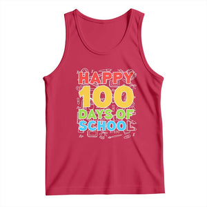 Happy 100 Days of School Tank Top Cute Celebration Gift for Teachers and Kids