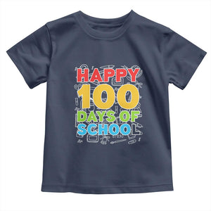 Happy 100 Days of School Toddler T Shirt Cute Celebration Gift for Teachers and Kids