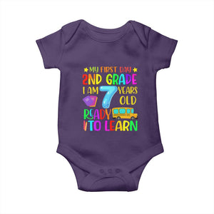 My First Day of 2nd Grade Baby Onesie Ready to Learn Back to School