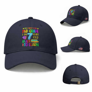 My First Day of 2nd Grade Baseball Cap Ready to Learn Back to School