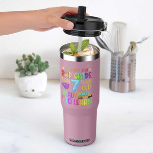My First Day of 2nd Grade Flip Straw Tumbler Ready to Learn Back to School