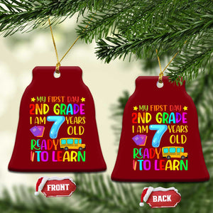 My First Day of 2nd Grade Ceramic Ornament Ready to Learn Back to School