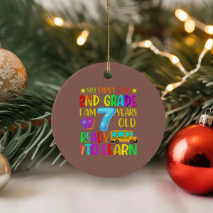 My First Day of 2nd Grade Ceramic Ornament Ready to Learn Back to School
