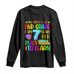 My First Day of 2nd Grade Long Sleeve Shirt Ready to Learn Back to School