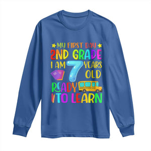 My First Day of 2nd Grade Long Sleeve Shirt Ready to Learn Back to School