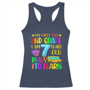 My First Day of 2nd Grade Racerback Tank Top Ready to Learn Back to School