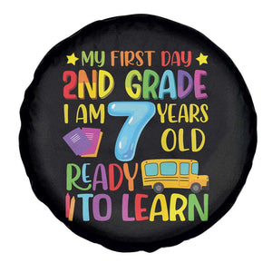My First Day of 2nd Grade Spare Tire Cover Ready to Learn Back to School