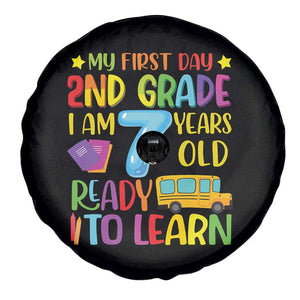 My First Day of 2nd Grade Spare Tire Cover Ready to Learn Back to School