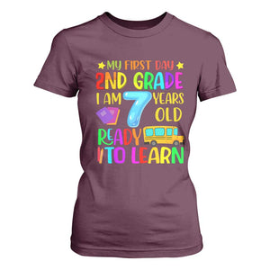 My First Day of 2nd Grade T Shirt For Women Ready to Learn Back to School