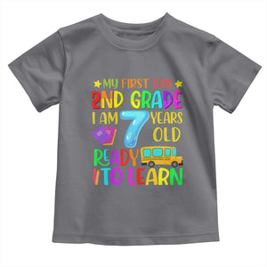 My First Day of 2nd Grade Toddler T Shirt Ready to Learn Back to School