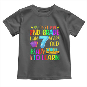 My First Day of 2nd Grade Toddler T Shirt Ready to Learn Back to School