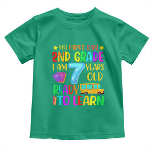 My First Day of 2nd Grade Toddler T Shirt Ready to Learn Back to School