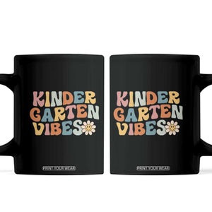 Retro Kindergarten Vibes Coffee Mug Cute Kinder Crew First Day of School