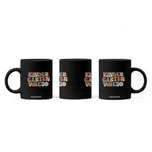 Retro Kindergarten Vibes Coffee Mug Cute Kinder Crew First Day of School