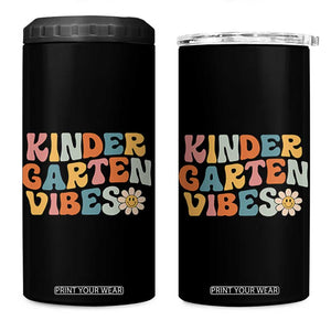 Retro Kindergarten Vibes 4 in 1 Can Cooler Tumbler Cute Kinder Crew First Day of School