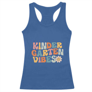 Retro Kindergarten Vibes Racerback Tank Top Cute Kinder Crew First Day of School