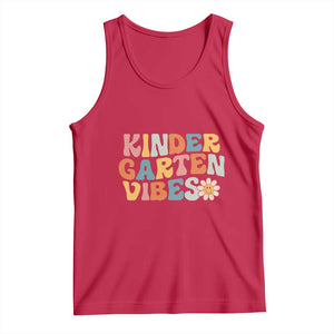 Retro Kindergarten Vibes Tank Top Cute Kinder Crew First Day of School