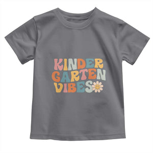 Retro Kindergarten Vibes Toddler T Shirt Cute Kinder Crew First Day of School